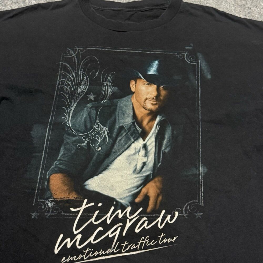 Vintage Road Dog T Shirt Size 2XL Tim Mcgraw Emotional Traffic Tour 2011 Band